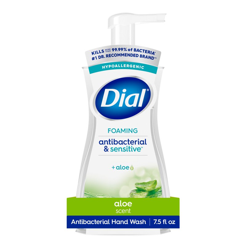 Antibacterial Sensitive Foaming Hand Soap with Aloe - Hypoallergenic, 7.5 fl oz