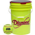 Softballs with Bucket - 12 Inch Youth Fastpitch Softballs Set