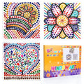 Kids Diamond Painting Craft Kit with 6 Designs for Ages 7-12 - Sun Catcher Gem Art Set