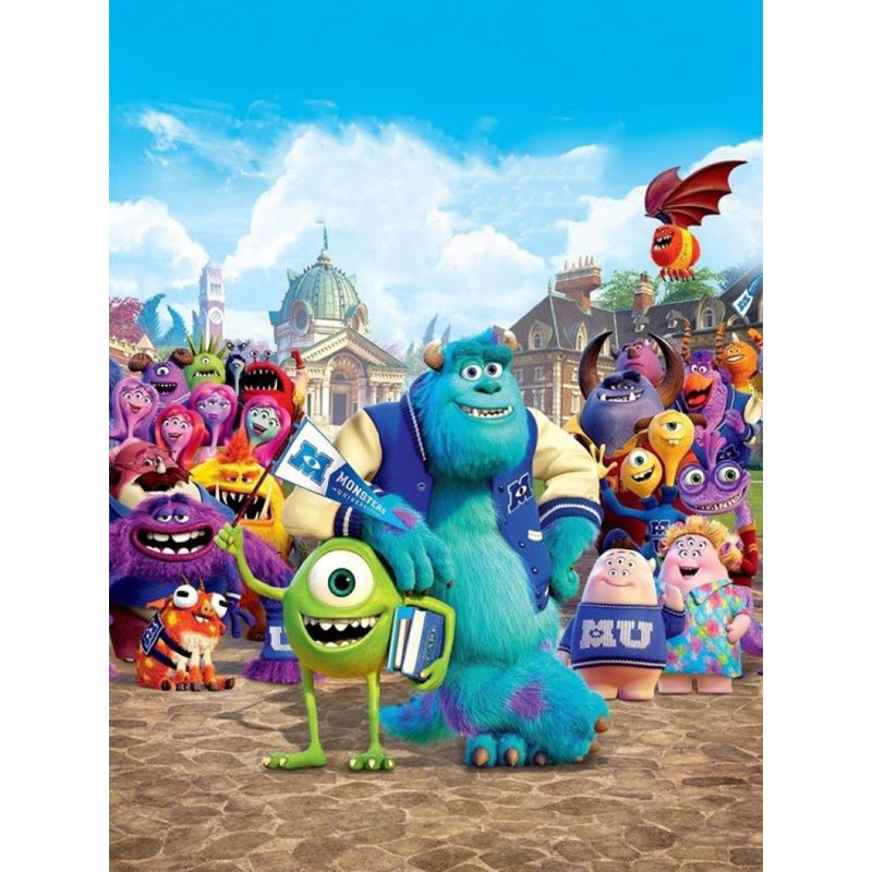 Monsters Inc Diamond Painting Kit for Adults - Sulley 5D Round Art DIY Wall Decor