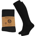 Diabetic Over The Calf Socks Non-Binding Cushion Cotton Knee High Men 2 Pairs
