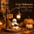Halloween Ghost Reading Night Light - 3D Resin Spooky Desk Lamp, Warm Glow, Indoor Decoration, Party Gift