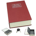 Large Red Book Safe with Key Lock - Disguised as Dictionary for Valuables