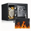 Mini Digital Safe Box 0.22 Cu Ft with Keypad & Key Home Security for Jewelry Cash