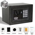 Stainless Steel Fireproof Security Safe Box for Home & Office - Anti-Theft, Key & Digital Lock
