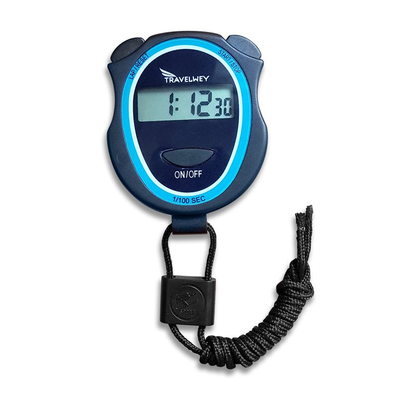 Digital Stopwatch - Silent, Easy to Use, Child Friendly, AAA Batteries Included