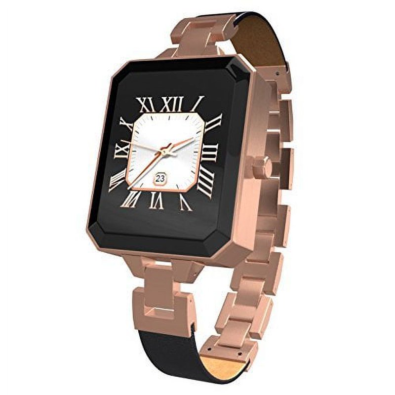 Rose Gold Smart Watch for Women - Fitness & Call Notifications