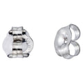 Replacement Earring Backs 14k White Gold - 1 Pair, Fits Non-Screw Posts