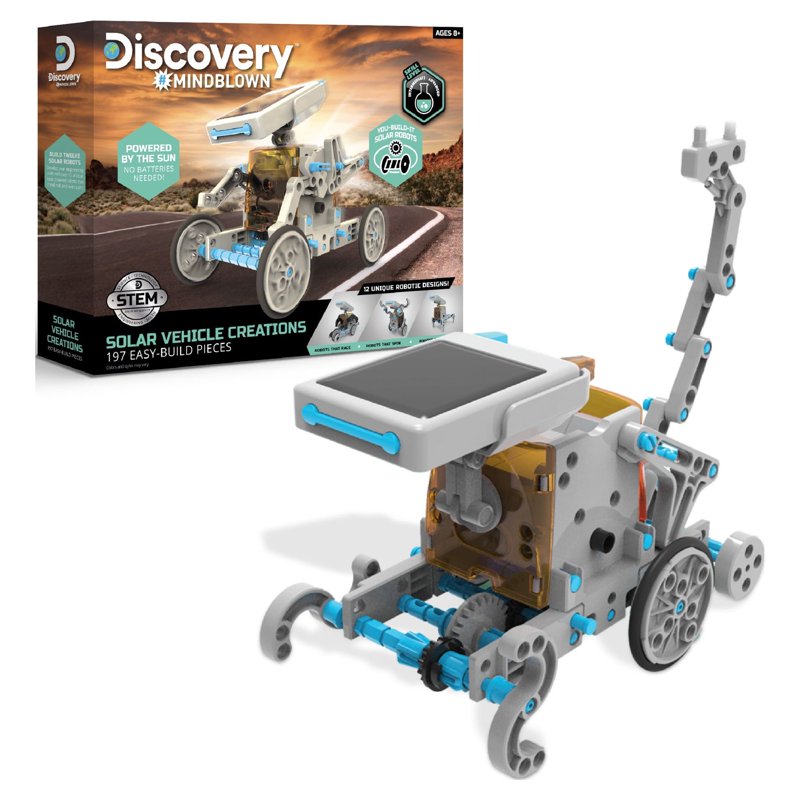 Solar Robot Science Kit with 190 Pieces for Kids 8+ - STEM Educational Toy