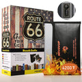 Fireproof Book Safe with Combination Lock and Fire-Resistant Money Bag, 10.5 x 7.9 x 2.5 Inches