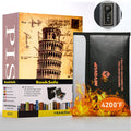 Fireproof Book Safe with Combination Lock - Hidden Secure Storage Box, 10.5 x 7.9 inches