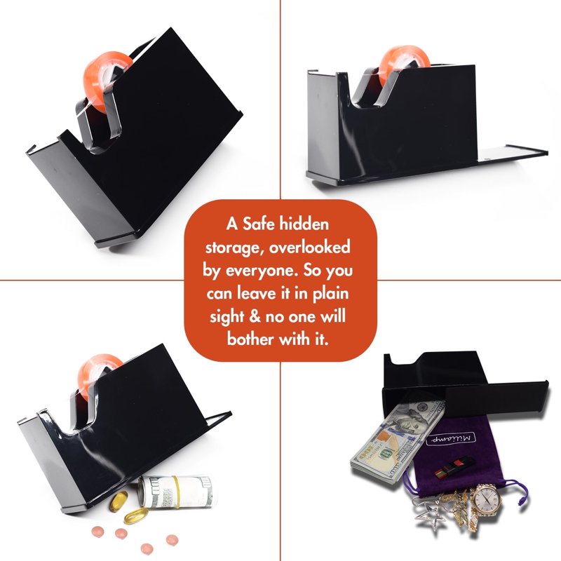 Diversion Safe Tape Dispenser - Hidden Storage for Money Jewelry Herbs