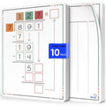 Math Practice Dry Erase Sheets - Double-Sided Whiteboard for Division Learning, 9x12 Inches, 10-Pack