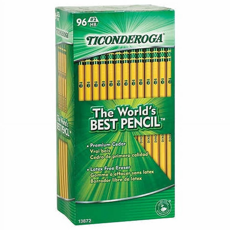 HB #2 Yellow Pencils 96 Pack for Writing and Drawing