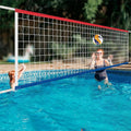 Heavy-Duty Pool Volleyball Net Set with Water Bag Support for Pool Games