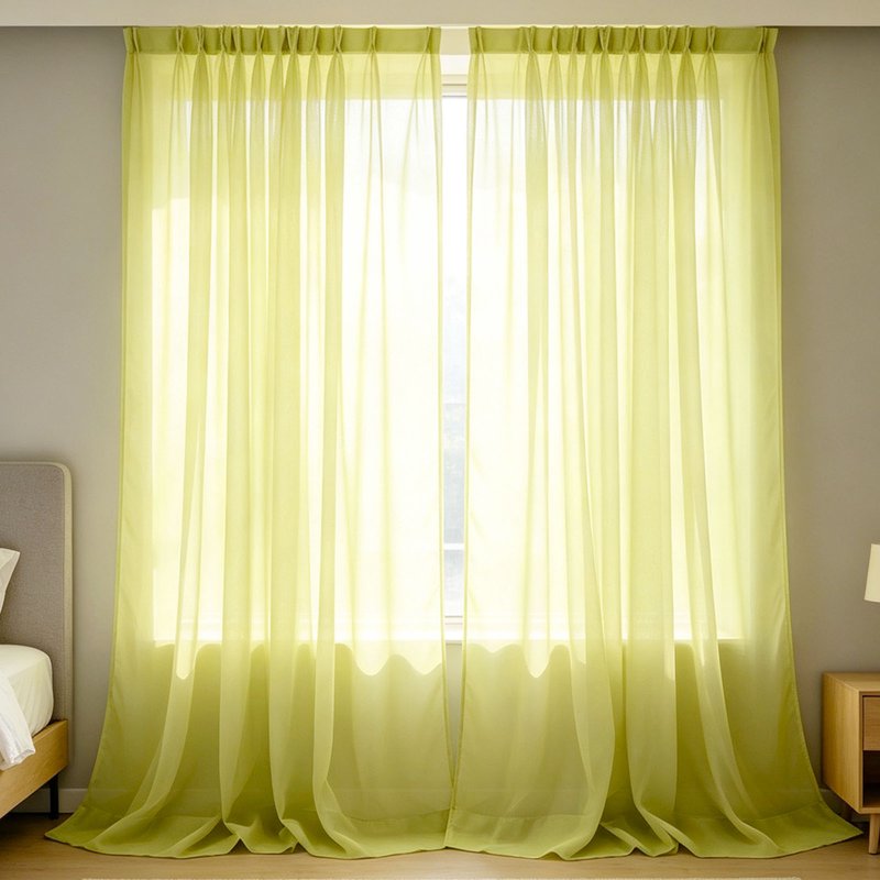 Semi-Sheer Lightweight Curtains for Living Room & Bedroom - 78 Inch Length