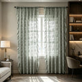 Semi-Sheer Curtains 78 Inch Long French Style Lace Window Drapes for Living Room and Bedroom