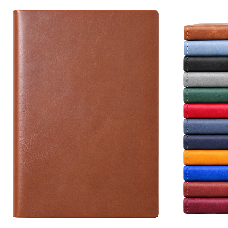 Leather Hardcover A5 Journal Notebook for Writing & Office Use - Multiple Colors
