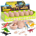Dinosaur Egg Dig Kit for Kids - Excavation Science STEM Toy with 12 Dinosaur Eggs and Learning Cards