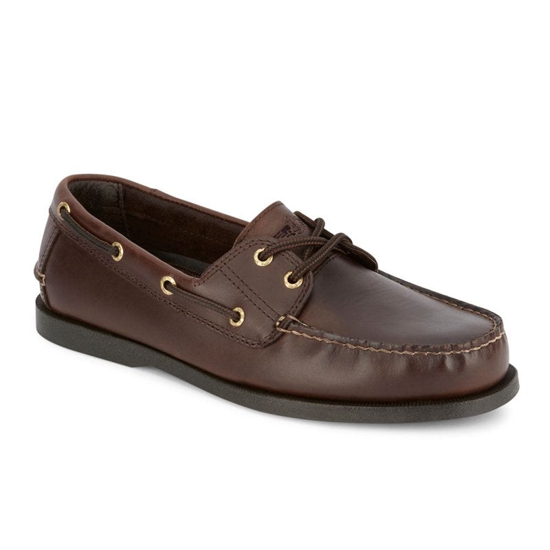 Men's Leather Boat Shoes - Casual Slip-On Deck Footwear for Men