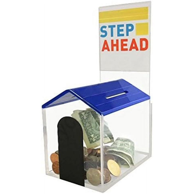 Dog House Donation Coin Collection Box with Cam-Lock & Keys - Charity Fundraising