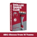 College Football Razor Set with Team Colors - 6-Blade Shaving Kit