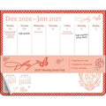 Dolly Parton 2027 Weekly Desk Pad Calendar with Notes & Holidays