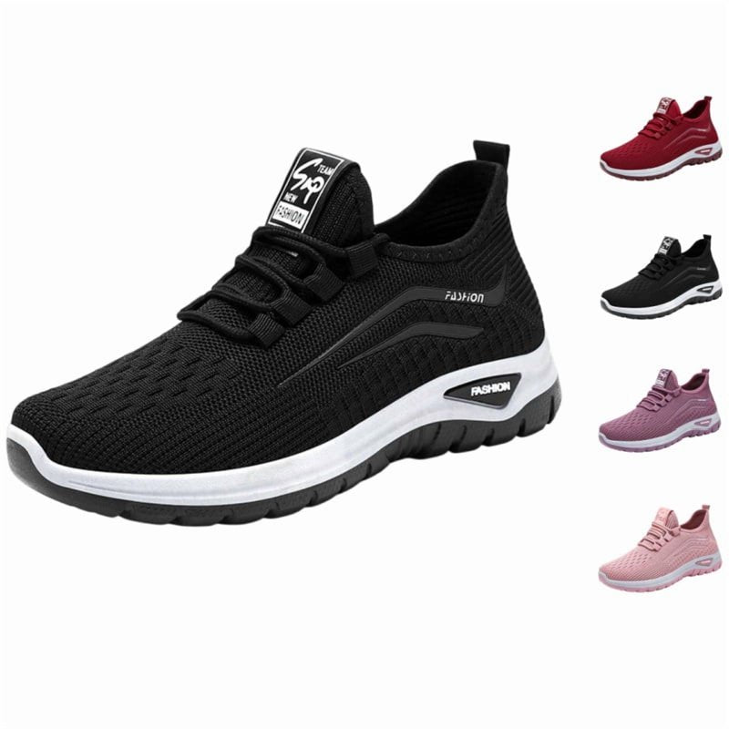 Orthopedic Women's Tennis Shoes with Arch Support Non-Slip Mesh Lightweight Comfortable