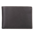 Men's Leather Regatta Double ID Credit Card Billfold Wallet - Brown & Black Options