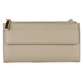 Leather Cosmopolitan Wallet for Women with Card Slots and Zipper Pockets
