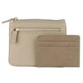 Dopp Women's Leather ID Coin Card Case with Zipper & Card Slots