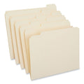 Assorted 2-Ply Top Tab File Folders - Manila, Letter Size, 100/Box