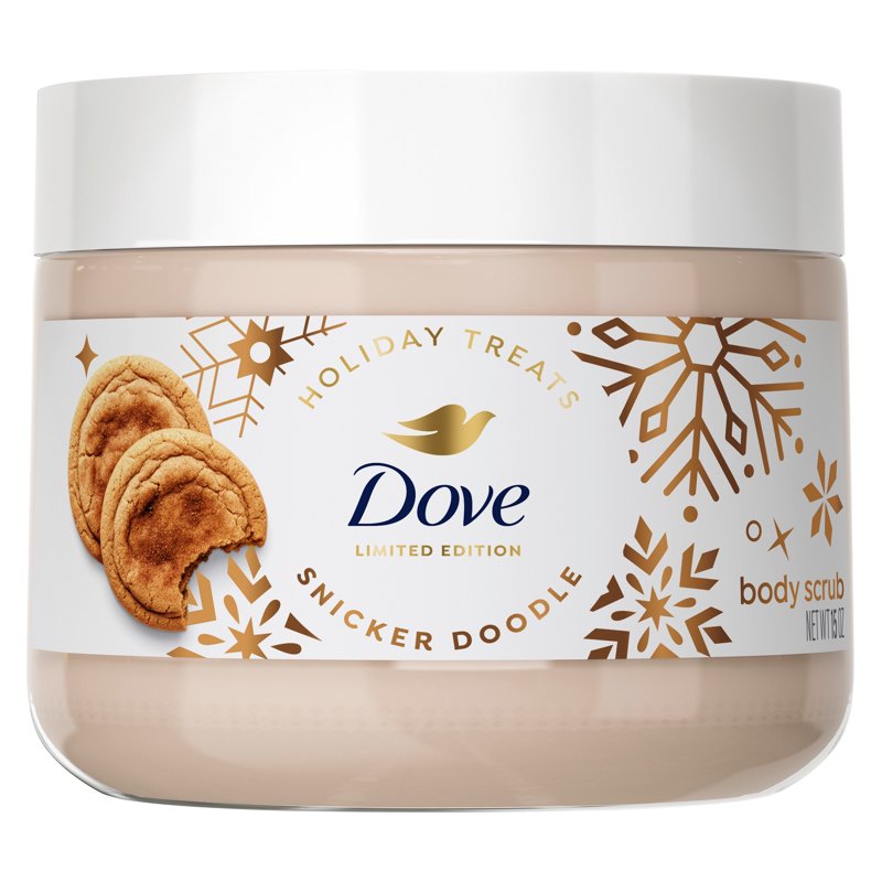 Dove Snickerdoodle Holiday Body Scrub - Exfoliating & Hydrating 15 OZ