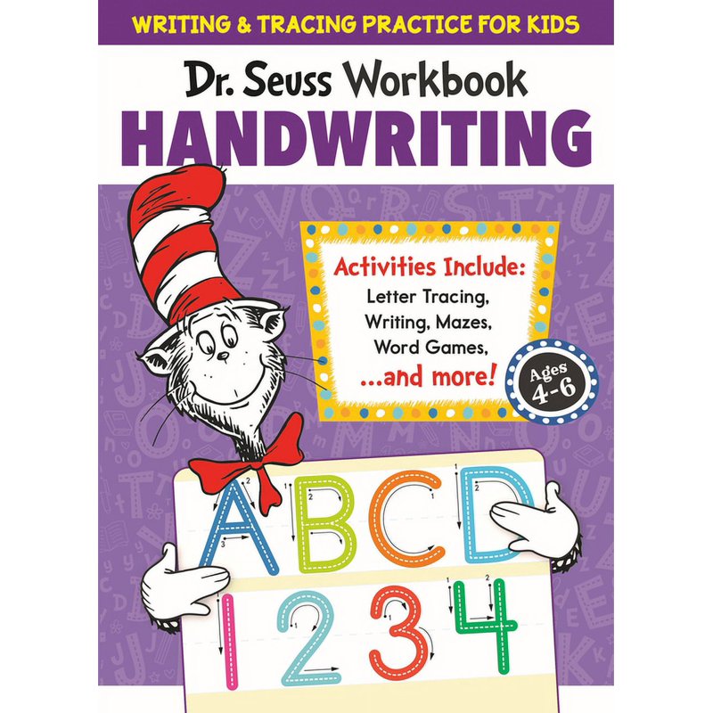 Dr. Seuss Handwriting Workbook for Kids Ages 4-6 - Tracing & Practice
