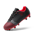Dream Pairs Soccer Cleats for Kids - Black/Red, Size 1 (SDSO224K) Boys Girls