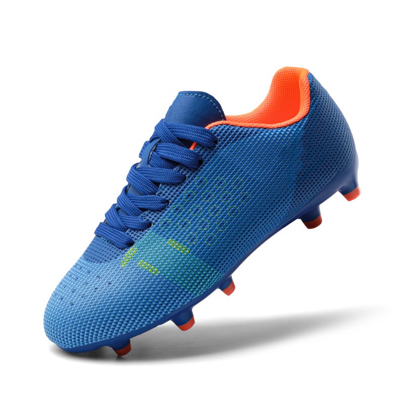 Dream Pairs Soccer Cleats for Kids Royal Blue/Orange Size 12 - Boys & Girls Football Shoes