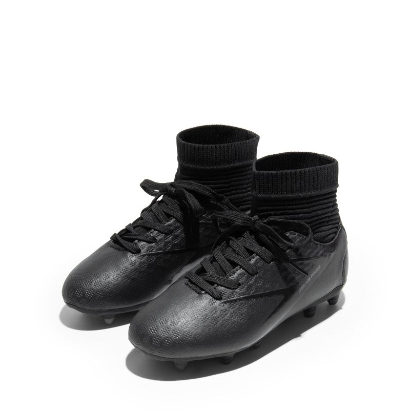 Burudani Kids Soccer Cleats - All/Black, Size 13, Boys & Girls Football Trainers