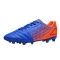 DREAM PAIRS Men’s Firm Ground Soccer Cleats 9W Orange/Royal Blue Wide