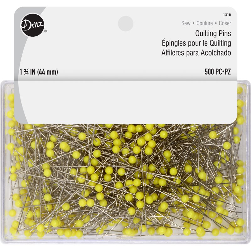 Large Pack of Quilting Sewing Pins - Rustproof Stainless Steel, 1-3/4" - Bulk 500 Count