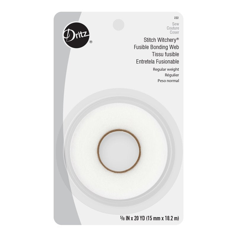 Fusible Hem Tape - White Sewing Bonding Web for Hems & Trims, 20 Yards