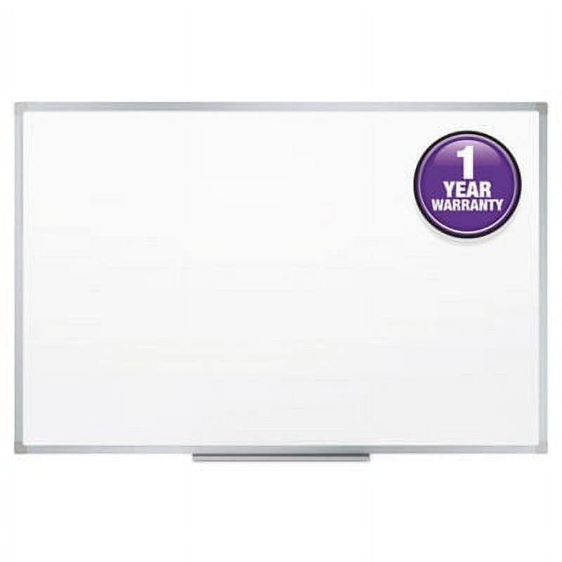 Melamine Whiteboard 3x2 ft with Aluminum Frame, Dry-Erase Surface