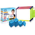9x12 Inch Magnetic Dry Erase Boards Pack of 10 - Portable Educational Whiteboards