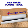 Flexible Dry Erase Magnetic Roll - White Write & Wipe Surface, Custom Sizes
