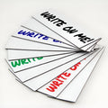 Magnetic Dry Erase Shelf Labels 1x2 Inches 25 Pack White
