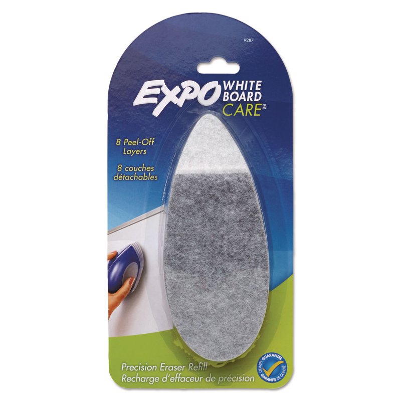 Dry Erase Precision Point Eraser Refill Pad - Felt Replacement for Whiteboards