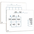 Dry Erase Whiteboard for Math Practice 9x12 Inch Double-Sided Educational Board