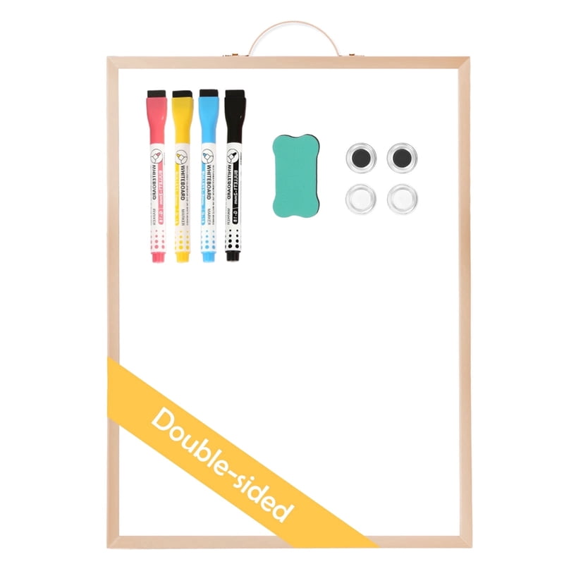 Magnetic Double-Sided Wall Whiteboard - 12x16 inch Portable Dry Erase Board