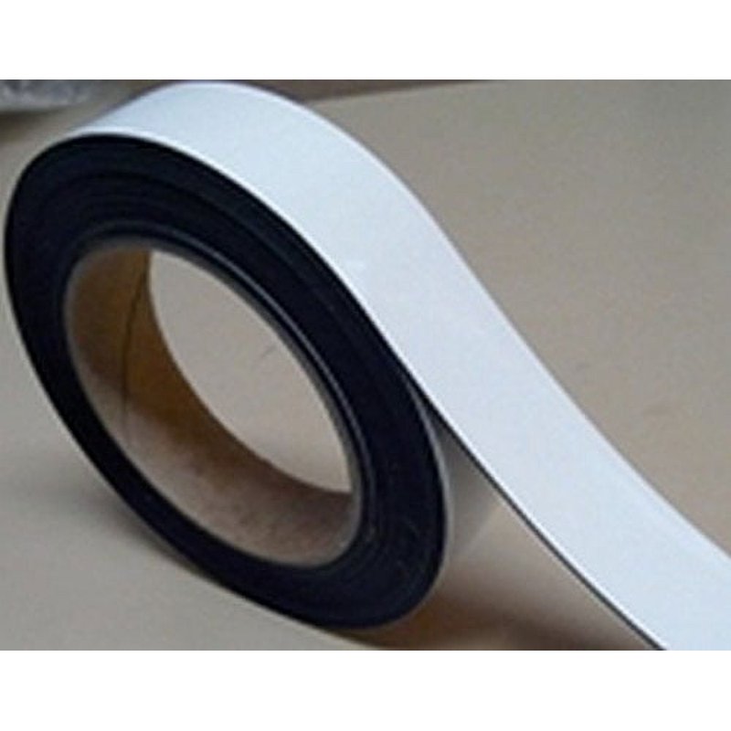 Magnetic Dry Erase White Magnetic Strip Roll 2x25ft - Write & Wipe