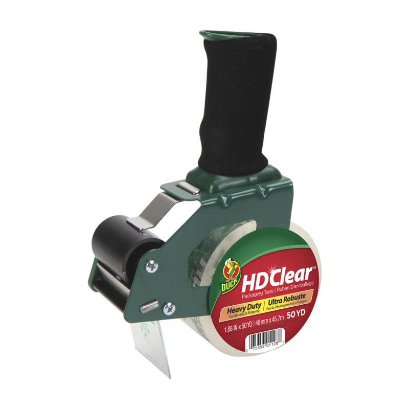 Heavy Duty Clear Packing Tape Dispenser 1.88in x 50yd for Shipping & Moving