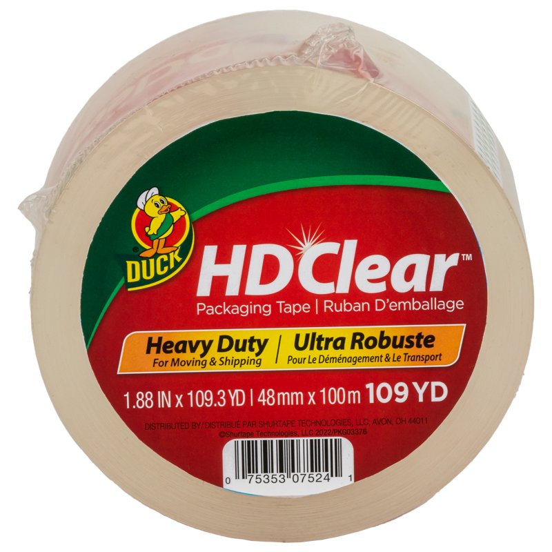 Heavy Duty Clear Packing Tape - 1.88 in. x 109 yd. - Multiple Pack Sizes